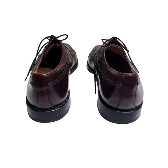 Mezlan mens maroon leather lace up dressy oxfords shoe Size 8.5 main image 7